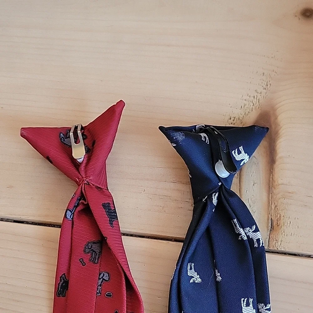 Boys Clip-on Ties - Dog & Moose-10